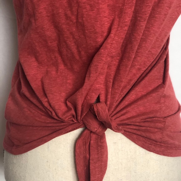 J Crew Crossed Knotted Back Sleeveless Blouse L - Picture 4 of 8